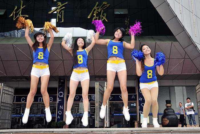 2012年 湖南博深实业集团健身比赛啦啦队