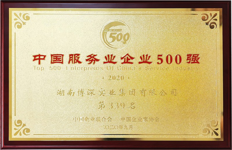 2020中国服务业企业500强